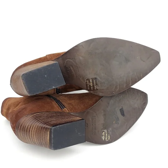 Emanuele Crasto Brown Suede Western Boots EU 39 - Picture 7 of 14